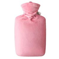 YUN Hot Water Bottle PVC Material Female Injection Water Warm Water Bag Warm Belly Water Large (Color : Pink)