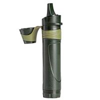 AuXK Outdoor Water Purifier Wild Water Filter Portable Wide Nozzle 0.05 Micron Camping Mountain Climbing Wild Survival First Aid,Green