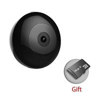 Mini Wireless Hidden Camera 1080P HD Night Vision No Glow Infrared Motion Detection  Wifi Hidden Camera (Black)