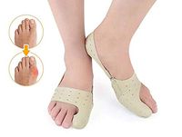 1Pair Soft Breathable Elastic Bunion Corrector Day and Night Wearable Big Toe Separator Breathable Hallux Valgus Straightener by Superjune (M)
