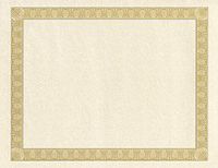 Geographics Parchment Paper Certificates, 8.5 x 11 Inches, Natural Diplomat Border, 50 per Pack (21015)