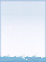 Ocean Waves Stationery Printer Paper 26 Sheets