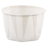 SOLO Cup Company Paper Portion Cups, 2oz, White, 250/Bag, 20 Bags/Carton