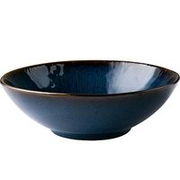 Bowl Bowls Dishware Japanese Ceramic Bowl Blue Fruit Salad Bowl Large Ramen Bowl Home Soup Bowl 8 inch Instant Noodle Bowl for kitchen restaurant gifts Hotel tableware home noodles boiled fish soup bo