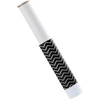 Flint Retractable Lint Roller, Refillable, 30 Sheets (Black Chevron)