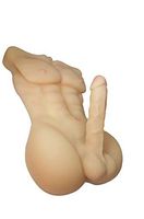 Muscle Men's Body Torso Medical Grade Silicone Entity Love Doles for Women Adult Toys - Couple Gifts - Birthday Gifts - 13 lbs (Flesh, 20.8×13×6)