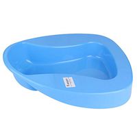 Firm Thick Plastic Stable Bedpan, Heavy Duty Smooth PP Bedpan for Bed-Bound Patient