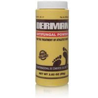 Derman Antifungal Powder for Treatment of Athlete's Foot Foot Care Products 3 Pk Deal.