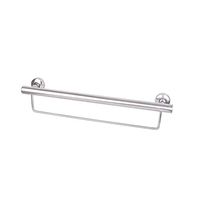 Bathroom Handrail, Stainless Steel with Towel Rack Bathroom Toilet Safety Non-Slip Handrail (Color : Silver, Size : 90cm)