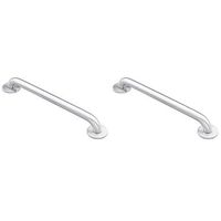 Moen 8724 Home 24-Inch Bathroom Grab Bar, Stainless with Moen 8748 Home 48-Inch Bathroom Grab Bar, Stainless