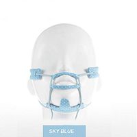 Frun Trading Mouth Strap Anti Snoring Chin Strap Ajustable Stop Snoring Solution Sleep Aids Snore Stopper Chin Straps for Snoring Sleeping Mouth Breathers for Kids Men and Women (Blue)