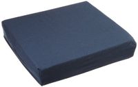 Hermell Products WC4430ANV Wheelchair Cushion with Navy Polycotton Zippered Cover