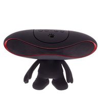 Portable Alien Bluetooth Speaker Color: Black
