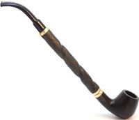 Tobacco Smoke Pipe - Bent Albert-Churchwarden No 15 - High Quality Pear Wood Root - Hand Made