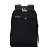 Unisex Laptop Backpack with USB Charging Port, Waterproof and Anti-Theft - Pick New York Giants
