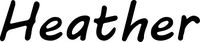 hBARSCI Heather Vinyl Decal - 5 Inches - for Cars, Trucks, Windows, Laptops, Tablets, Outdoor-Grade 2.5mil Thick Vinyl - Black
