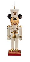 Disney Park Mickey Mouse White Nutcracker Figurine Ornament NEW