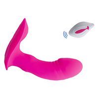 PGtoy Rose Red Female Másturabation Machine Women 12-Frequency Invisible Rechargeable Plug in Vǐbrador Wand Portable Toy Kit Remote Powerful Underwear Silent Panty Women