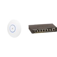 Ubiquiti Networks Unifi 802.11ac  Access Point & NETGEAR 8-Port Gigabit  Switch with 4-Port PoE