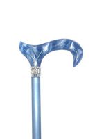 Classy Walking Canes CWC4170BLD Diamonds & Pearl Cane -Blue - 31-38” Adjustable Height Cane with Aluminum Shaft. Functional Grip Canes