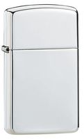 Zippo Sterling Slim High Polish Pocket Lighter, Silver