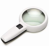 WH- 10X 20X with Light Portable Hand-held Magnifying Glass to Read The Elderly Children's Discovery 100 / 95mm (Size : 95mm)