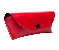 Glasses Box Soft Leather Frameless Retro Glasses Box,Without Correction Y1