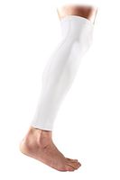 McDavid Pair Compression Calf Sleeves, Small, White