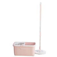 Spinning Mop Spinning Mop Set And Bucket Cleaning Set With Roller Wheel Adjustable Hangable Multifunction Household Pink Mop With Mop Head3