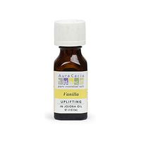 Aura Cacia Vanilla Essential Oil (in jojoba oil) | 0.5 fl. oz. | Vanilla planifolia