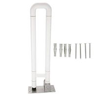 Toilet Grab Bar, Flip Down Folding Handicap Bars Bathroom Support Safety Rail for Elderly Disabled Toilet