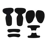 8pcs Women Forefoot Cushion Silicone High Heel Shoe Pads Inserts Blister Prevention Relieve Metatarsal Pain and Plantar Fasciitis Pain - Black