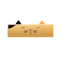 Cute Cat Lint Roller Hair Remover, Tuscom Reusable Clothes Lint Cleaner Hair Sticky Roller Brush, Best for Pet Hair Removal and Dog and Cat Pet Lint Roller Hair Remover (Yellow)