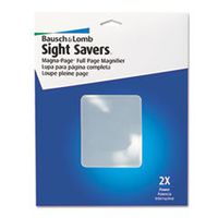 2X Magna-Page Full-Page Magnifier w/Molded Fresnel Lens, 8-1/4" x 10-3/4"