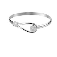 Fashion Nine Transfer Beads Bracelet Silver Plated Girlfriend Mom Gift