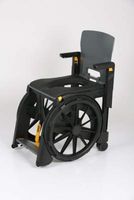 WheelAble Folding Shower Commode Chair 24" Rear SP Wheels