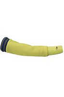 National Safety Apparel S02KY01RG Kevlar Mesh Sleeve with Knit Wrist and Thumbhole, 20", Regular, Yellow