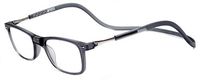 Magnetic Reading Glasses Adjustable Front Connect Reader(Grey05 375)