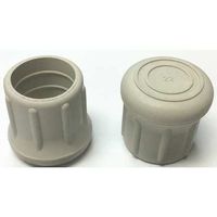 Protective Leg Tip, Slipon, Rd, 1-7/32, PK10