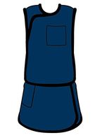 ALIMED 937242 Vest and Kilt Std. Lead Navy Women's Small