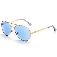 LAURA FAIRY Aviator Sunglass Readers, Stylish Sun Readers Reading Sunglasses for Women and Men, Full Readers UV400 Protection Lens Outdoor Reading Glasses (Blue, 1.5D)