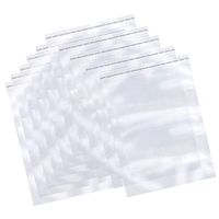 The Elixir Packaging 8" x 10" Clear Reclosable Resealable Cello Poly Plastic Bags, 100 Count
