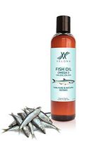 100% Natural Fish Omega-3 Oil by VELONA | Vitamin E, D, Omega-3 | Sizes: 8 OZ | Refined, in Bottle