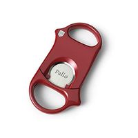 Palio Composite Cigar Cutter, Guillotine Style, 420 SS Stainless Steel, Up To 60 Ring Gauge, Sharp Cut, Phoenix Red