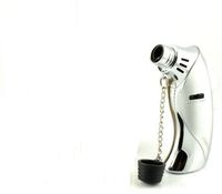 Premium® Single Jet Torch Lighter w/Saftey Lock & Gift Box (Silver)