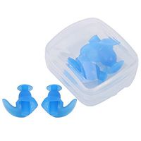 Wbestexercises 2 Packs Soft Silicone Earplugs Set, Premium Corded Noise Prevention Silica Gel Ear Plugs Earmuff, Waterproof for Swimming Training Sleeping Hearing Protection with Box Package(Blue)