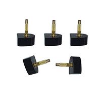 6 Pairs Black U Shaped High Heel Tips Replacement Stiletto Shoe Repair Heel Caps Cover Heel Pin Taps Dowel Lifts Replacement for Women Lady Girls Size 8mm x 8mm (Thin Pin-2.4mm)