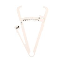 Personal Body Fat Caliper, 2 Colors Fat Measuring Clip, Download Body Fat, Weight And Body Measurement Chart For Men & Women Free Mini E-book On Weight Loss Tap(White)
