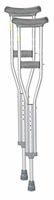 Essential Medical Supply Endurance Aluminum Crutches with Easy Height Adjustment and Grey Pads in Tall Adult Size
