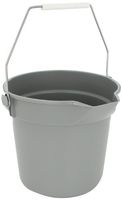 Impact 5510 Polypropylene Deluxe Heavy-Duty Bucket, 10 qt Capacity, 10-1/4" Height x 10-5/8" Depth, Gray (Case of 12)